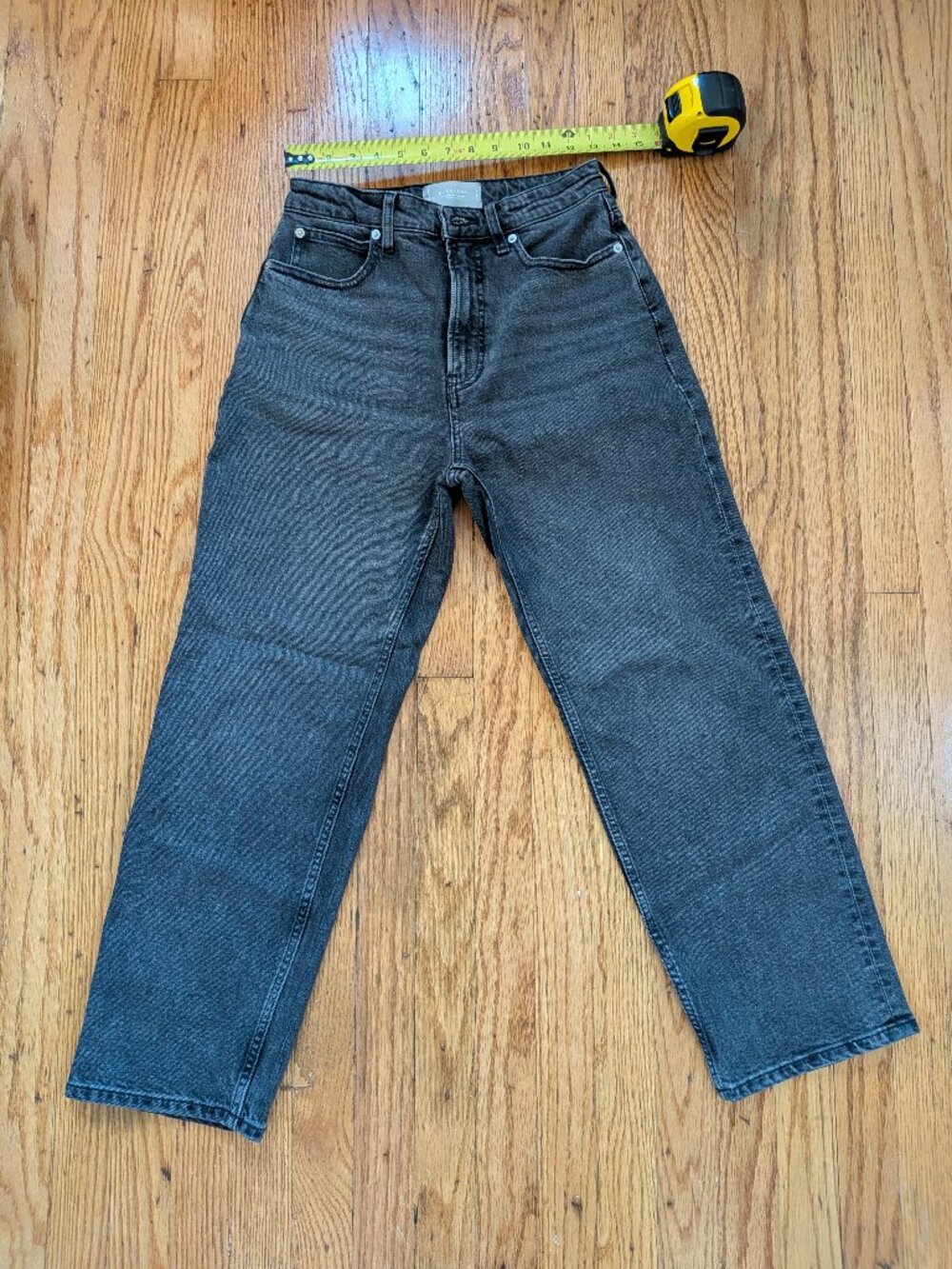 Everlane 28R Curvy Way High Gray 100% cotton jeans